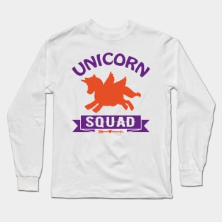 Unicorn Squad typography Designs for Clothing and Accessories Long Sleeve T-Shirt